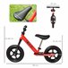 Bicicleta sem Pedais para Crianças Aço, EVA e PP HOMCOM Preto/ Vermelho