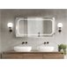 Beliani Espelho de Casa de Banho ARROMACHNES GR242213181