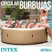 INTEX spa insuflável bubbles 6 pessoas 1098 litros Castanho