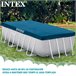 Cobertura INTEX piscina retangular prisma frame Azul