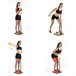 Plataforma de Fitness para Glúteos e Pernas com Guia de Exercícios IG117209 Preto