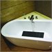 Tapete de casa de banho Quadro Premium 76x36 Azul Marino
