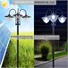 Candeeiro Solar com 18 Luzes LED PP, ABS, Aço Inoxidável e Liga de Alumínio Outsunny Preto
