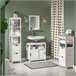 Móveis de casa de banho FRG126-W SoBuy Branco
