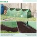 Estufa de Jardim Aço e tela de malha de polietileno de 140 g/m² (PE); Outsunny Verde