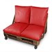 Almofada Multi-usos Chão ou Encosto ou Assento para Palets Exteri 60x60 Vermelho