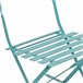 Conjunto de mesa dobrável e cadeiras de jardim Dalia em aço Azul Marino