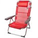 Cadeira de praia alta multiposições vermelha Aktive Vermelho