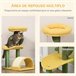 Árvore Arranhador para Gatos PawHut D30-582V00YL Amarelo