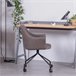 Cadeira de escritório estofada em tecido vintage - Skyline Castanho