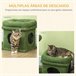 Arranhador para Gatos PawHut D30-581V00GN Verde