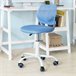 Cadeira giratória de escritório de altura ajustável FST64-R SoBuy Azul