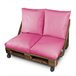 Almofada Multi-usos Chão ou Encosto ou Assento para Palets Exteri 60x60 Rosa