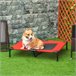 Cama Elevada para Cães PawHut D1-0238 Vermelho