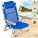 Cadeira de praia alta multiposições azul Aktive Azul
