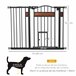 Barreira de Segurança para Cães PawHut D06-121V01 Preto