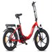 Bicicleta Elétrica FAFREES F20 - 250W 576WH 70KM Autonomia Vermelho