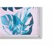 Beliani Impressão para parede com moldura AGENA Azul