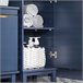 Armário alto de banho com 1 porta e 1 gaveta BZR112-B SoBuy Azul