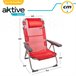 Pack económico 2 cadeiras de praia Menorca cadeiras de praia multiposições anti-inclinação c/almofada 48x60x90 cm Aktive Cinza