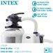Purificador de areia INTEX krystal clear 10.500 litros/hora 0,60 hp Branco