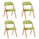 Conjunto de 4 cadeiras dobráveis FST92-Nx4 SoBuy Verde