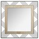 Espelho quadrado e de madeira 45x45 Preto