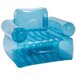 Cadeira inflável transparente individual c/braços INTEX Azul