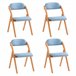 Conjunto de 4 cadeiras dobráveis FST92-Nx4 SoBuy Azul