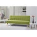 Sofá cama de tecido OLIVIA Verde