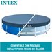 Cobertura INTEX piscina metálica metal & prisma frame Azul