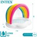 Piscina insuflável arco-íris com jato de água INTEX 142x119x84 cm Multicor