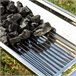 Churrasqueira Dobrável de Aço Inoxidável para Carvão Cinza