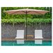 Acomoda Textil - Guarda-sol de jardim com revestimento anti-UV e pega de manivela Bege