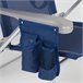 Cadeira de praia multiposições dobrável slim c/almofada e bolso Aktive Azul Marino