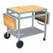 GRANDI XL carrinho de madeira e metal para tábuas de engomar Cinza