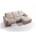Chaise Longue  em Pele WILLY Bege