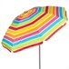 Aktive Guarda-chuva de praia inclinável riscas multicoloridas 220 cm UV50 Multicor