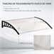 Outdoor Awning Outsunny B70-049 122x89 Transparente