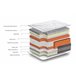  Colchão de molas ensacadas Grafeno Design&Comfort Firmeza média 