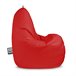 Puff Pear Relax Leatherette Outdoor Black Happers HAPPERS Vermelho