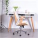 Cadeira de escritório em couro sintético - Nordic Branco