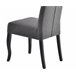 Cadeira de jantar ELODIE cor cinza escuro Cinza Escuro