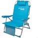 Cadeira mochila dobrável alumínio Aktive Beach 5 posições Azul