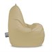 Puff Pera Relax Leatherette XL HAPPERS Castanho Claro