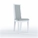 Cadeira de jantar estofada GOYA Branco/cinza