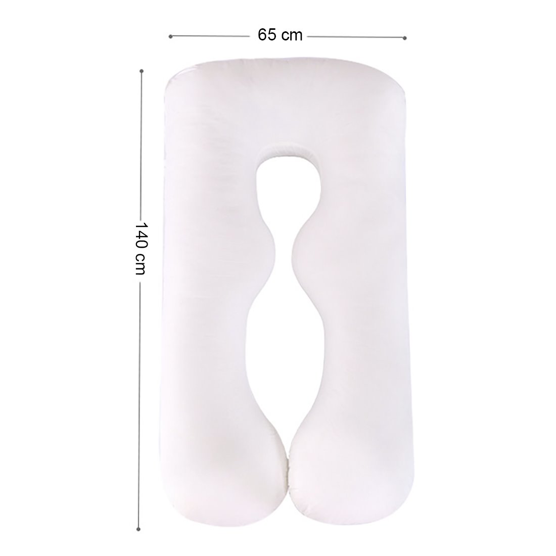 Acomoda Textil - Almofada de gravidez de corpo inteiro. Almofada de gravidez  em forma de U, cobertura 100% algodão, amovível e lavável para amamentar e  dormir 65x140cm (azul) - Conforama