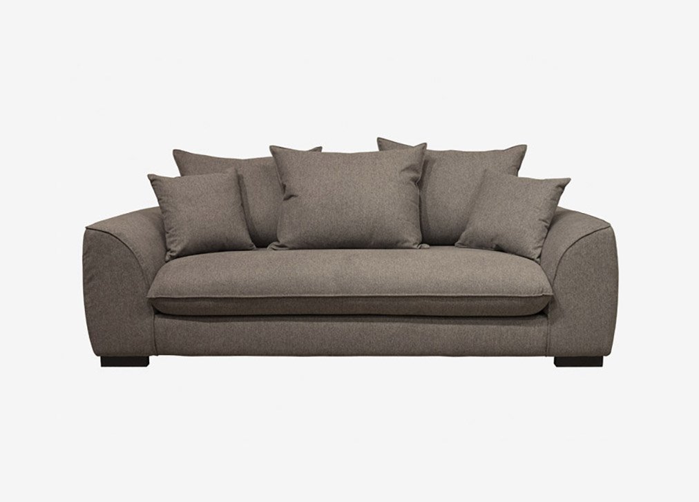 SAGA sofá-cama de 3 lugares com abertura italiana, cor vison. - Conforama
