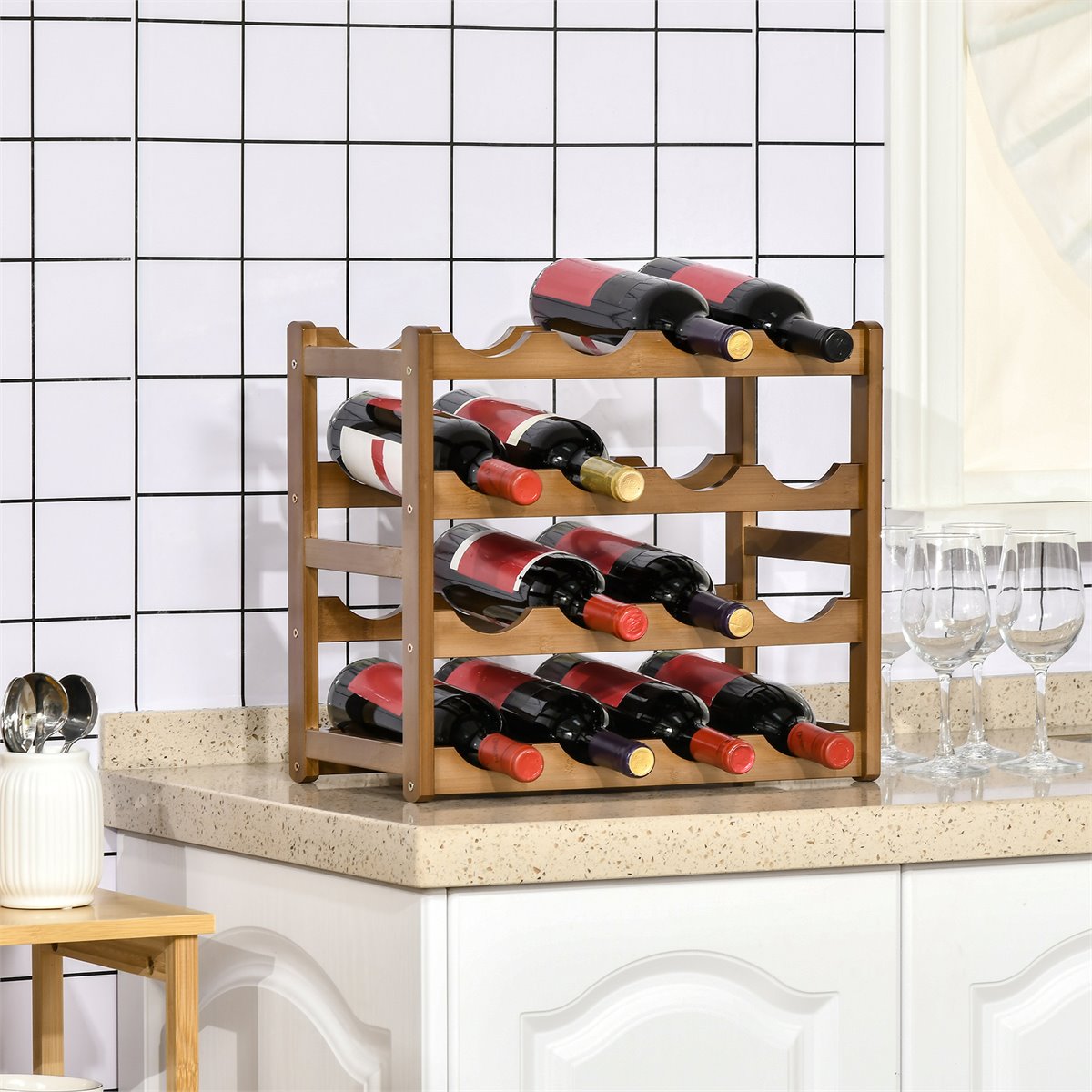 Botellero para vinos 135€  Suportes para garrafas, Suportes para garrafas  de vinho, Estante para vinhos