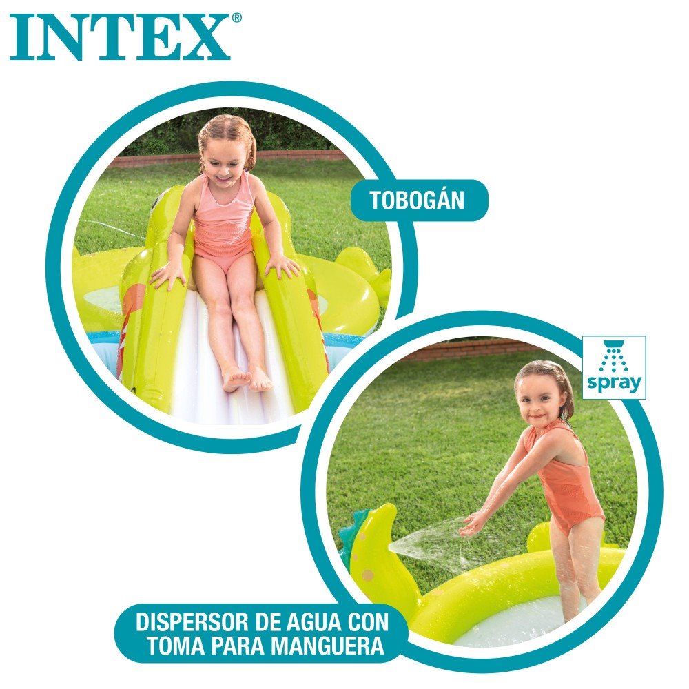 Centro de jogo insuflável INTEX multi-cor piscina dupla